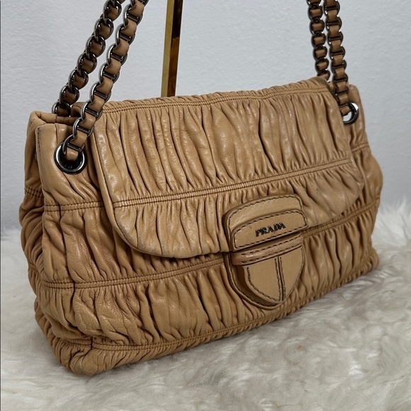 💯Authentic Prada Nappa Gaufre Chain Shoulder Bag🍀 - Picture 17 of 17